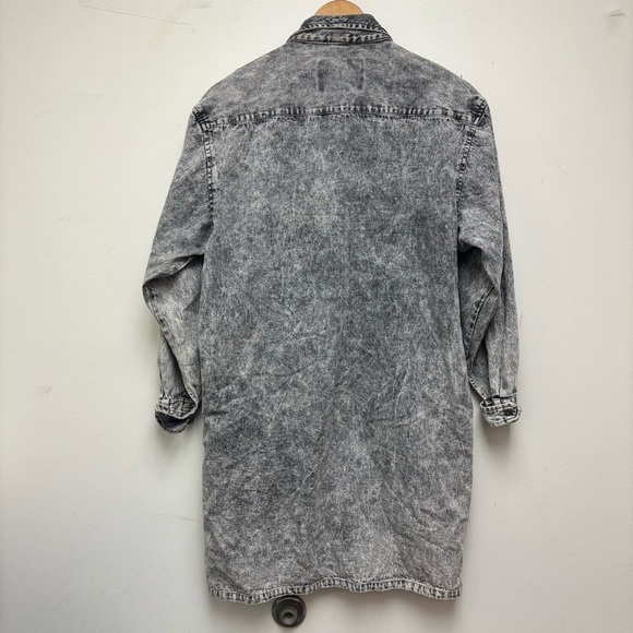 Vintage Don’t Stop Acid Wash Denim Dress - Picture 12 of 13